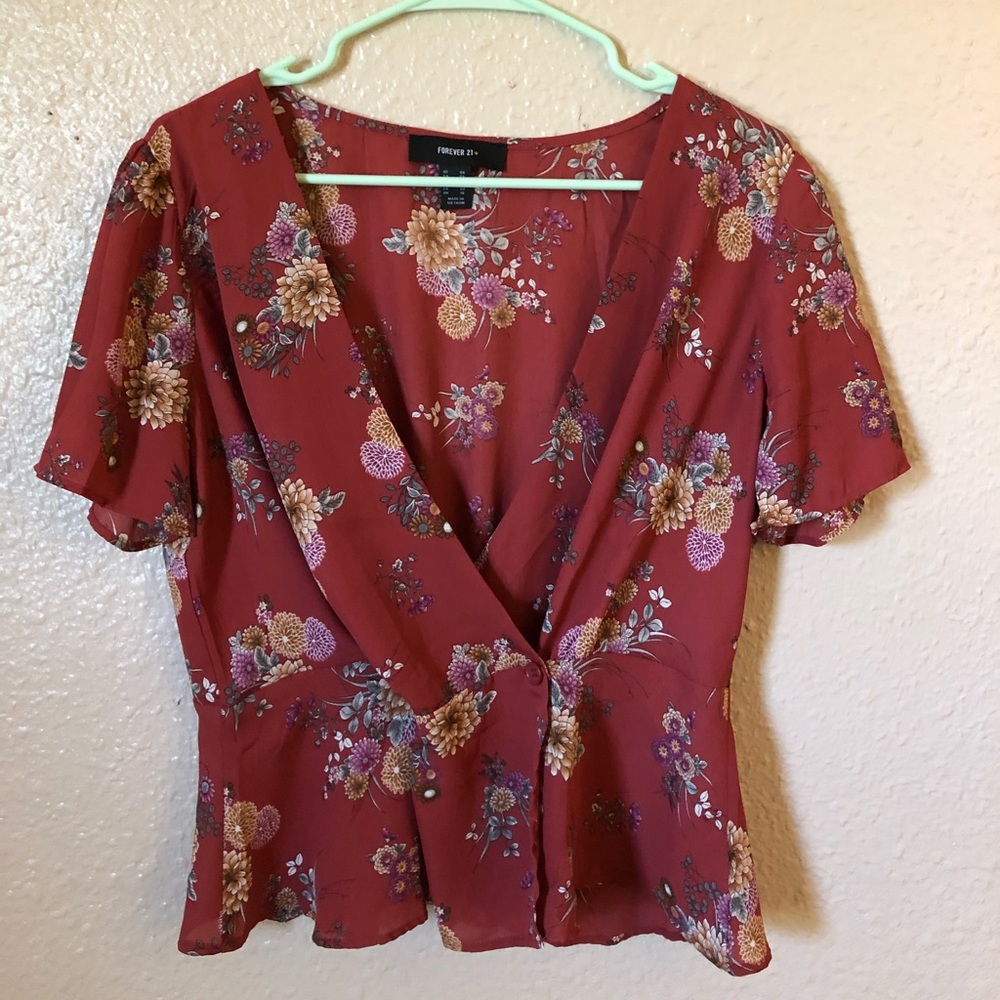 NWOT Forever21 Wrap Top